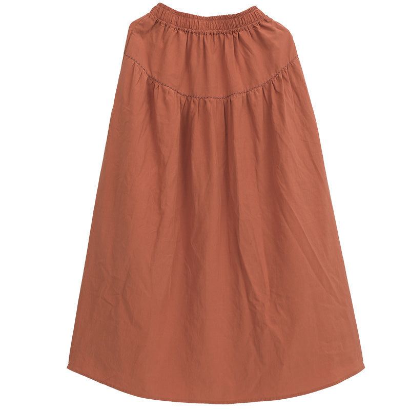 Kesäinen Retro Solid A-linjainen Hame