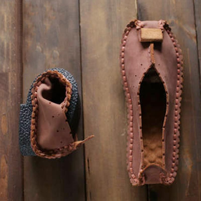 Retro Daily Käsintehdyt Paneloidut Mukavat Pehmeät Loaferit
